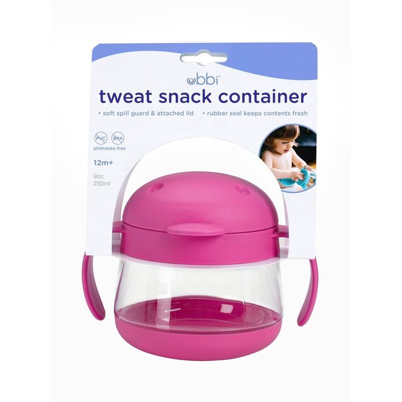 Jucarii, Copii si Bebe - Hrana si alaptare - Biberoane, suzete si accesorii hranire - Articole hranire bebelusi - Cana pentru gustare Ubbi roz - Infinity.ro