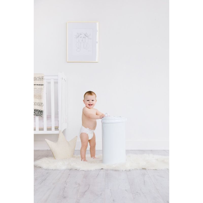 Jucarii, Copii si Bebe - Scutece si consumabile copii - Cutii si cosuri depozitare scutece - Cos scutece Ubbi alb - Infinity.ro