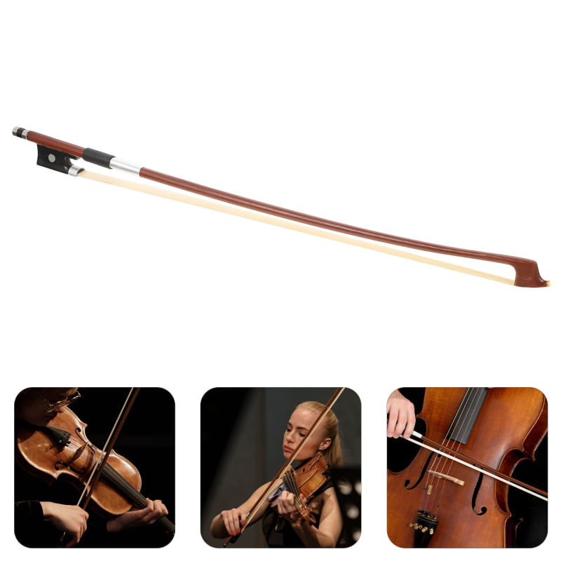TV, Audio-Video si Foto/Instrumente muzicale/Accesorii instrumente muzicale - Arcus pentru vioara 4/4 IdeallStore®, One Sound, lemn, fibre sintetice, maro, 74.5 cm - Infinity.ro