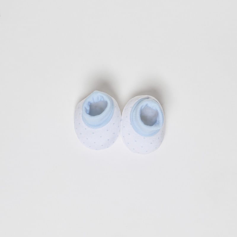 Fashion, accesorii si bijuterii - Copii - Imbracaminte copii - Treninguri si compleuri copii - Set cadou nou nascuti 4 piese din bumbac Inter Baby - alb si bleu - Infinity.ro