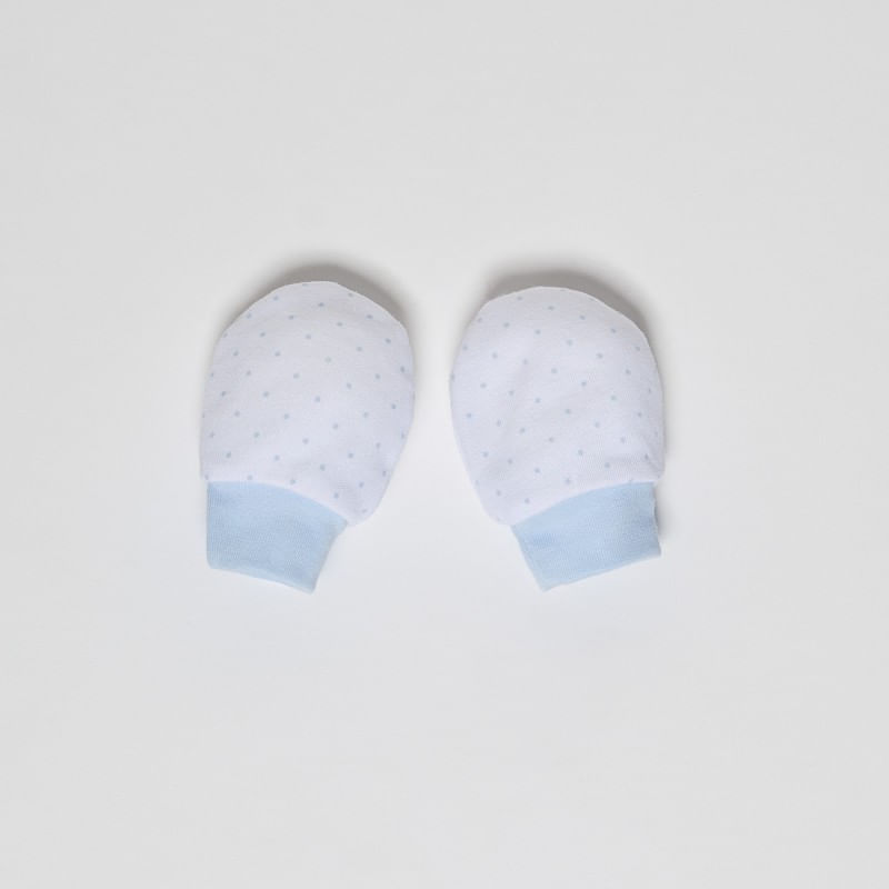 Fashion, accesorii si bijuterii - Copii - Imbracaminte copii - Treninguri si compleuri copii - Set cadou nou nascuti 4 piese din bumbac Inter Baby - alb si bleu - Infinity.ro