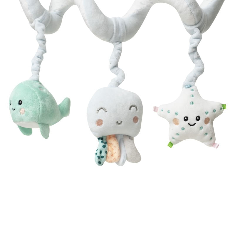 Jucarii, Copii si Bebe - Jucarii si jocuri - Jucarii bebelusi - Jucarii pentru carucioare si patut - Spirala de plus cu jucarii Inter Baby model caracatita - Infinity.ro