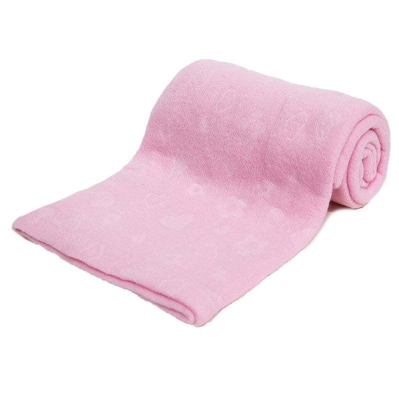 Casa si Gradina - Textile si covoare - Pături și cuverturi - Paturici copii - Paturica bebe din fleece roz Soft Touch - Infinity.ro