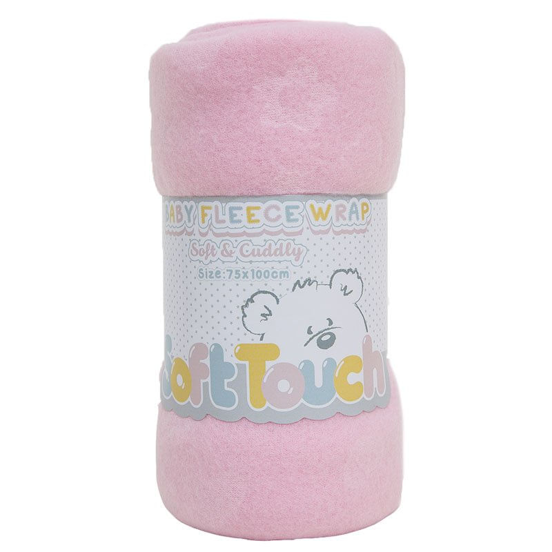 Casa si Gradina - Textile si covoare - Pături și cuverturi - Paturici copii - Paturica bebe din fleece roz Soft Touch - Infinity.ro