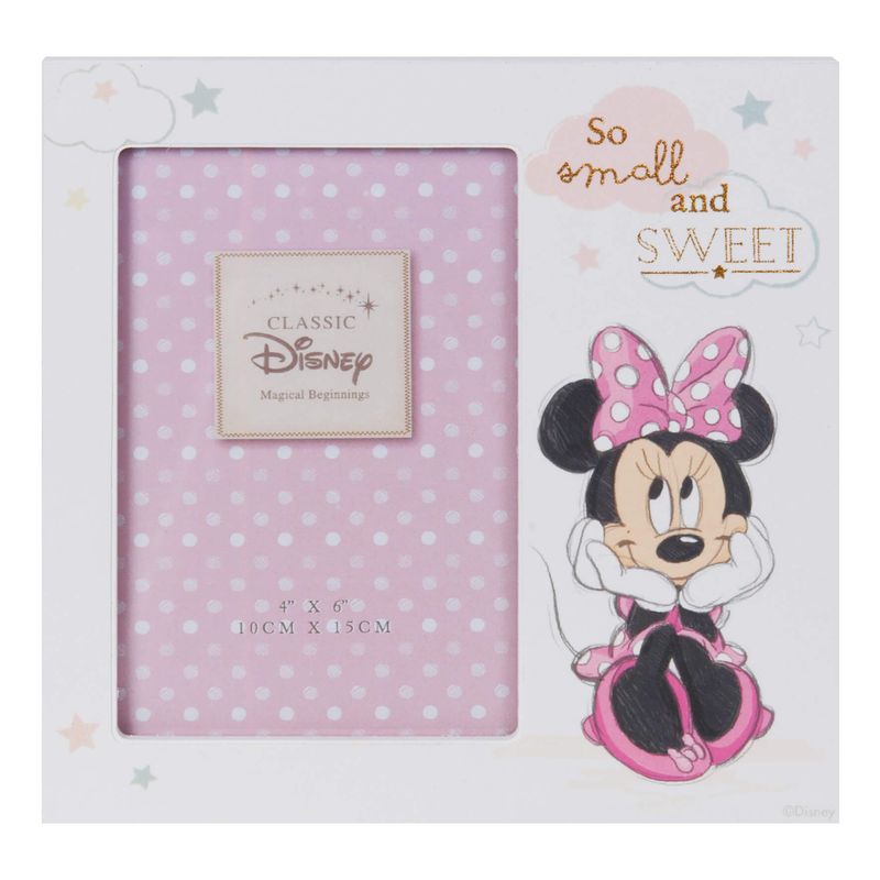 Casa si Gradina - Decoratiuni - Obiecte decorative - Decoratiuni camera copilului - Disney Magical Beginnings - Rama foto Minnie So Small and Sweet - Infinity.ro