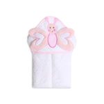 Jucarii, Copii si Bebe - Igiena si ingrijire - Baia bebelusului - Prosoape si halate de baie copii - Prosop bebe cu gluga din bumbac - fluturas - Infinity.ro