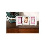 Market - Cadouri - Rame si albume foto - Kit rama foto tripla cu amprente manuta si piciorus Pearhead - Infinity.ro