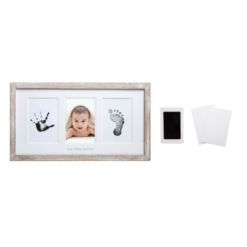 Market - Cadouri - Rame si albume foto - Kit rama foto amprenta cu cerneala pentru manuta si piciorus model vintage Pearhead - Infinity.ro