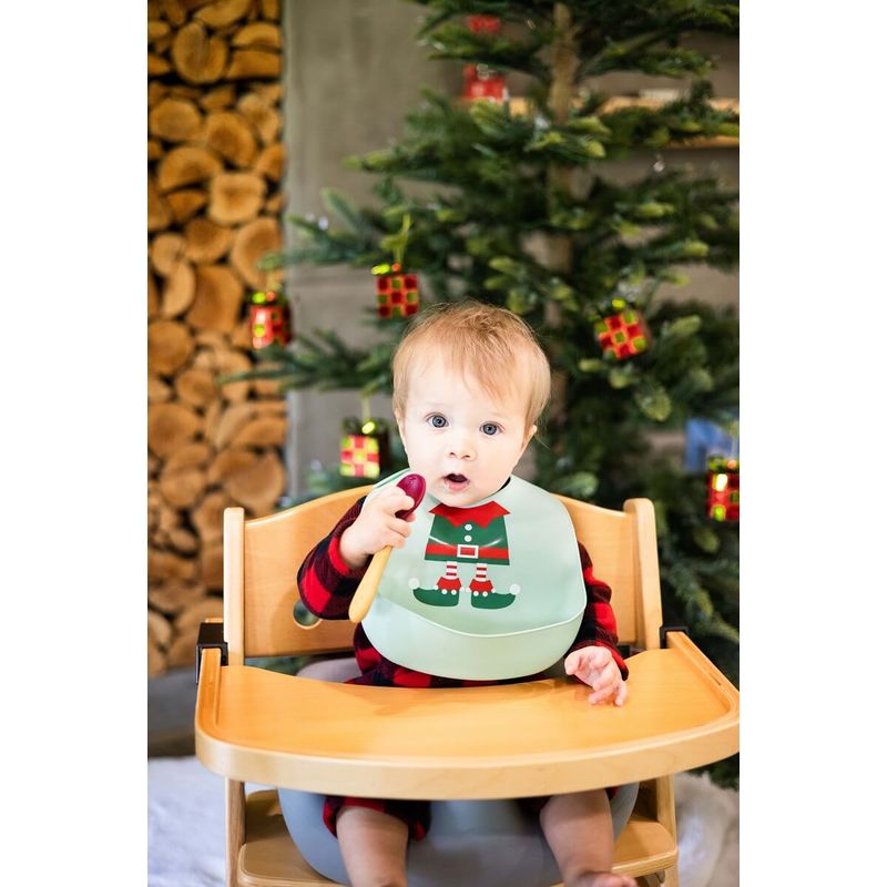 Jucarii, Copii si Bebe - Hrana si alaptare - Biberoane, suzete si accesorii hranire - Articole hranire bebelusi - Set bavete din silicon Pearhead Cute Little Elf - Infinity.ro