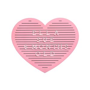 Tabla decorativa inimioara cu litere pentru personalizare Pearhead