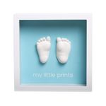 Casa si Gradina - Decoratiuni - Obiecte decorative - Decoratiuni camera copilului - Rama amprenta bebe 3D Pearhead, alba - Infinity.ro
