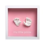 Casa si Gradina - Decoratiuni - Obiecte decorative - Decoratiuni camera copilului - Rama amprenta bebe 3D Pearhead, alba - Infinity.ro