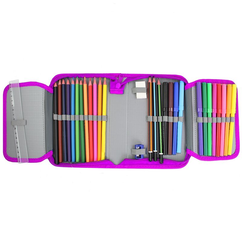 Carti si Birotica - Rechizite - Penare - Penar echipat, 1 fermoar, 2 extensii, 32 piese, CAT - S-COOL,7Toys - Infinity.ro