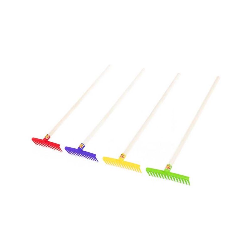 Jucarii, Copii si Bebe - Jucarii si jocuri - Jucarii de exterior - Jucarii pentru plaja si nisip - Grebla cu maner din lemn, 7Toys - Infinity.ro