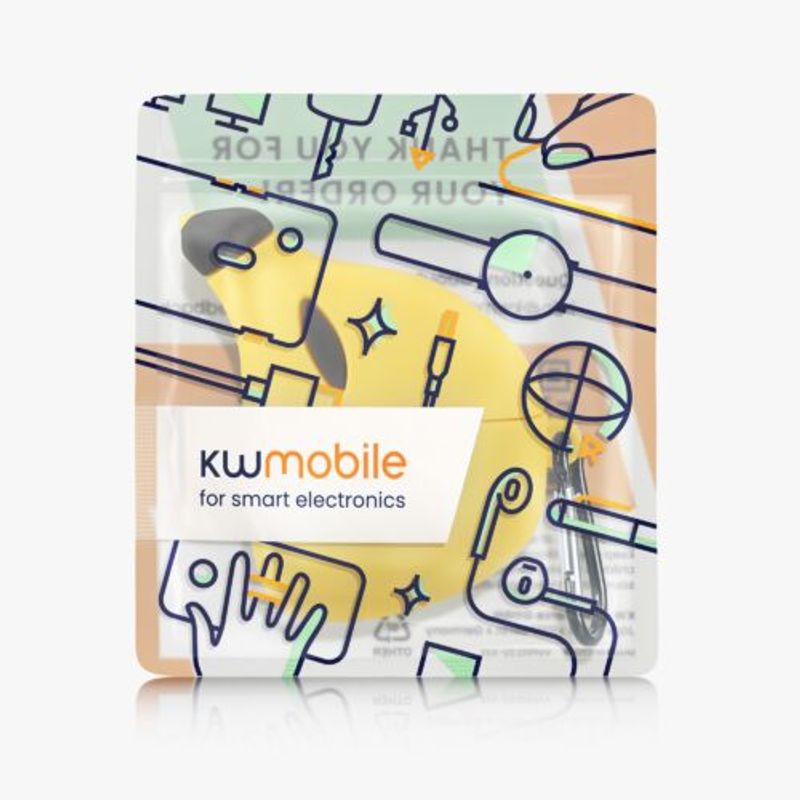 TV, Audio-Video si Foto - Portabile audio - Casti audio - Husa pentru casti Apple AirPods 3, Kwmobile, Galben, Silicon, 56695.02 - Infinity.ro