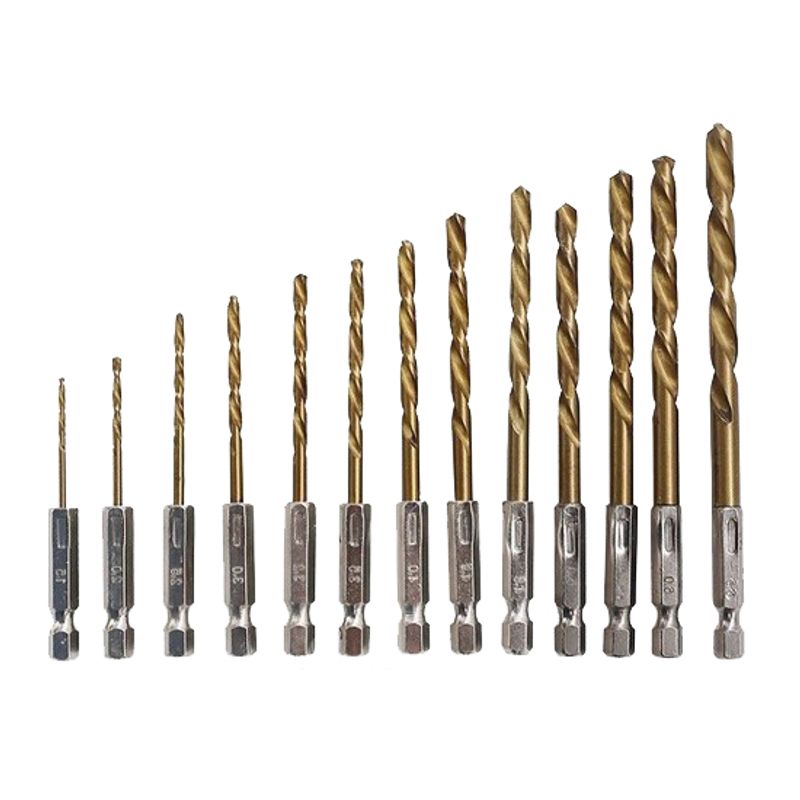 Casa si Gradina - Constructii - Scule electrice si accesorii - Seturi si accesorii pentru gaurit si insurubat - Set 13 burghie, otel, 1.5-6.5 mm prindere hexagonala - Infinity.ro