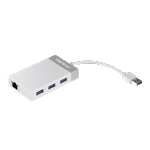 PC, gaming si accesorii - Retelistica - Placi de retea - Adaptor USB 3.0 la Gigabit, Hub USB - TRENDnet TU3-ETGH3 - Infinity.ro