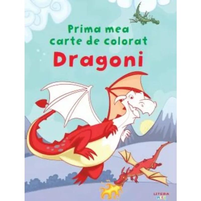 Carti si Birotica - Carti - Carti pentru copii - Carti de colorat - Prima mea carte de colorat. Dragoni - Infinity.ro