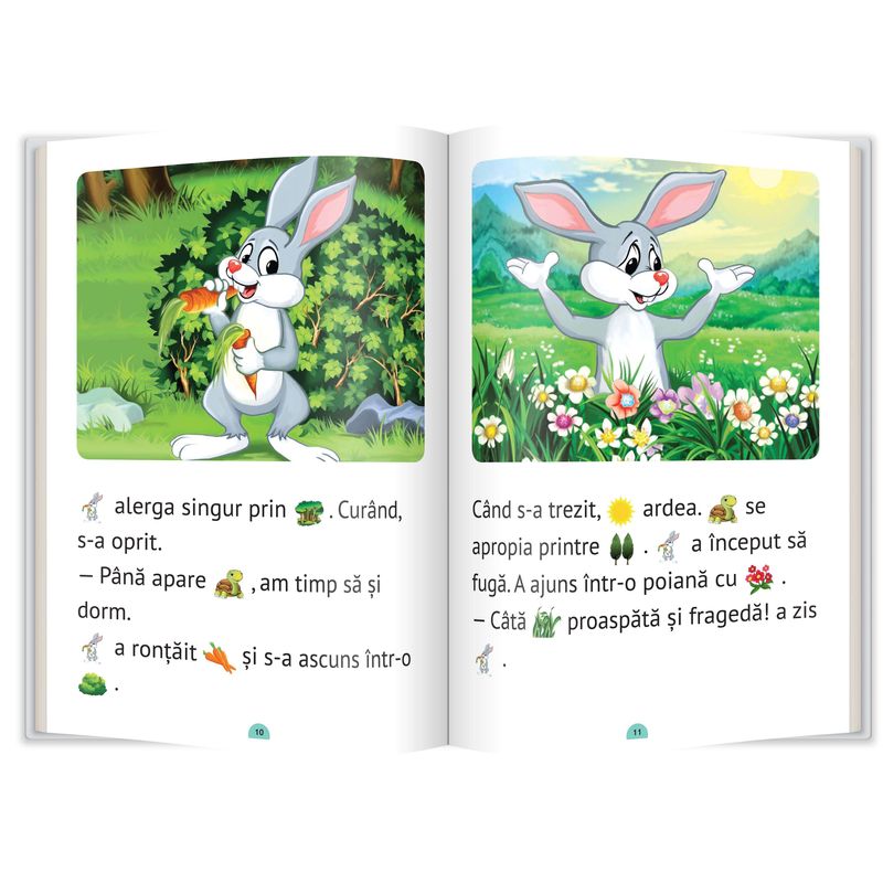 Carti si Birotica - Carti - Carti pentru copii - Carti interactive - Pot sa citesc si sa scriu! Nivelul 1 Iepurele si broasca-testoasa - Infinity.ro