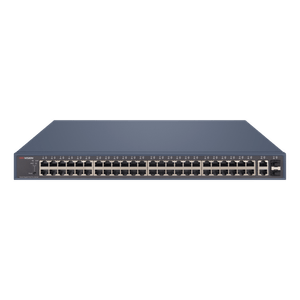 Switch 48 porturi Gigabit PoE, 2 porturi Gigabit RJ45, 2 x SFP, SMART Management - HIKVISION DS-3E1552P-SI