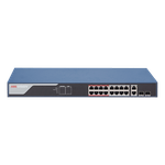 PC, gaming si accesorii - Retelistica - Switch-uri - Switch-uri cu management - Switch 16 porturi PoE 100Mbps, 2 port uplink Gigabit, SMART Management - HIKVISION DS-3E1318P-EI - Infinity.ro