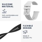 Laptop, Telefoane si Tablete - Wearables si gadgeturi - Wearables - Accesorii wearables - Set 2 curele pentru Garmin Venu Sq/Venu Sq Music, Kwmobile, Negru/Alb, Silicon, 57776.06 - Infinity.ro