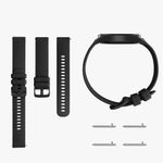Laptop, Telefoane si Tablete - Wearables si gadgeturi - Wearables - Accesorii wearables - Set 2 curele pentru Garmin Venu Sq/Venu Sq Music, Kwmobile, Negru/Alb, Silicon, 57776.06 - Infinity.ro
