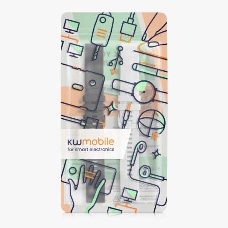 Laptop, Telefoane si Tablete - Wearables si gadgeturi - Wearables - Accesorii wearables - Set 2 curele pentru Garmin Venu Sq/Venu Sq Music, Kwmobile, Negru/Alb, Silicon, 57776.06 - Infinity.ro