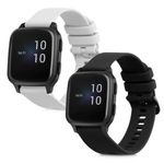 Laptop, Telefoane si Tablete - Wearables si gadgeturi - Wearables - Accesorii wearables - Set 2 curele pentru Garmin Venu Sq/Venu Sq Music, Kwmobile, Negru/Alb, Silicon, 57776.06 - Infinity.ro