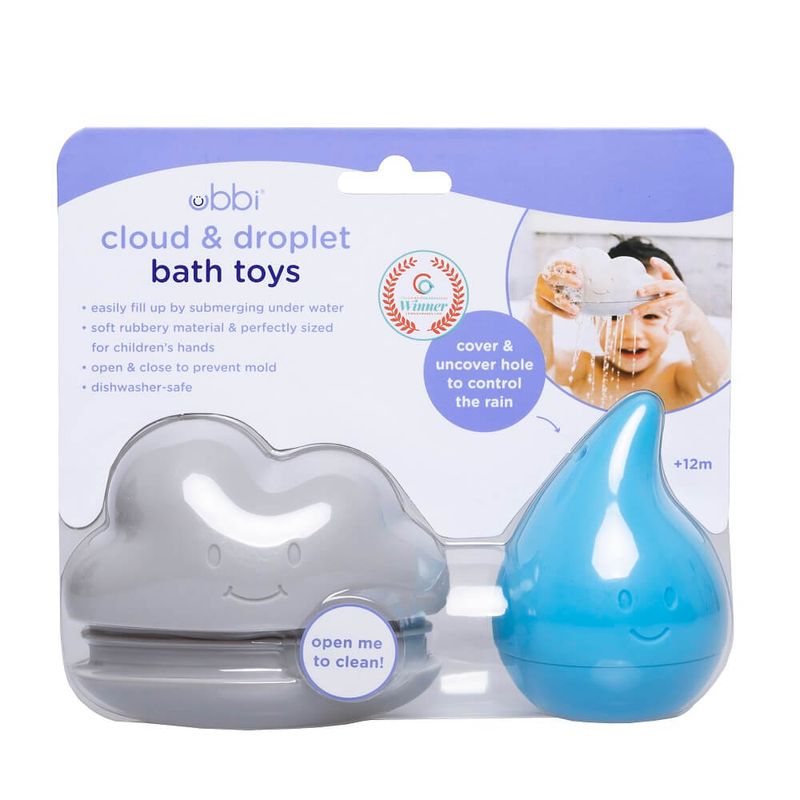 Jucarii, Copii si Bebe - Jucarii si jocuri - Jucarii bebelusi - Jucarii de baie - Set 2 jucarii de baie Ubbi norisor si picatura de ploaie - Infinity.ro