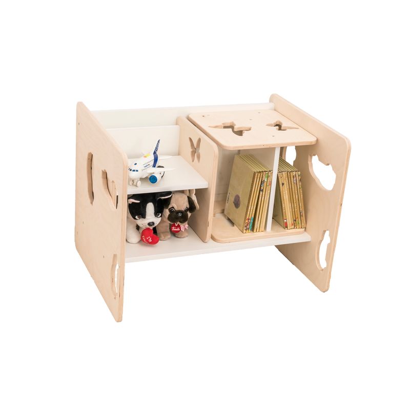 Jucarii, Copii si Bebe - Jucarii si jocuri - Jucarii & jocuri educative - Jucarii interactive - Set Montessori masa si doua scaune cu fluturasi, 7Toys - Infinity.ro