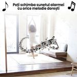 Laptop, Telefoane si Tablete/Wearables si gadgeturi/Gadgeturi/Accesorii SMART - Covor cu alarma si ceas desteptator digital cu LED, GlowforHome, senzor de presiune, spuma cu memorie, 40x40 cm, bej - Infinity.ro