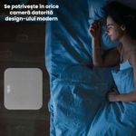 Laptop, Telefoane si Tablete/Wearables si gadgeturi/Gadgeturi/Accesorii SMART - Covor cu alarma si ceas desteptator digital cu LED, GlowforHome, senzor de presiune, spuma cu memorie, 40x40 cm, bej - Infinity.ro