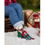 Fashion, accesorii si bijuterii - Femei - Lenjerie si pijamale femei - Sosete si ciorapi femei - Sosete bumbac de Craciun Rudolf, 31-34 - Infinity.ro