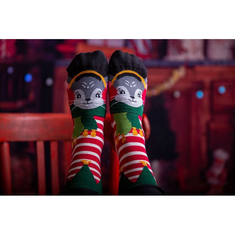 Fashion, accesorii si bijuterii - Femei - Lenjerie si pijamale femei - Sosete si ciorapi femei - Sosete bambus de craciun Comfort Feet Socks CHRISTMAS MOUSE, 43-46 EU - Infinity.ro