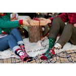Fashion, accesorii si bijuterii - Femei - Lenjerie si pijamale femei - Sosete si ciorapi femei - Sosete bumbac de Craciun Rudolf, 31-34 - Infinity.ro