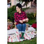 Fashion, accesorii si bijuterii - Femei - Lenjerie si pijamale femei - Sosete si ciorapi femei - Sosete bumbac de Craciun Rudolf, 31-34 - Infinity.ro