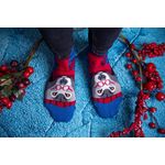 Fashion, accesorii si bijuterii - Femei - Lenjerie si pijamale femei - Sosete si ciorapi femei - Sosete bambus de craciun Comfort Feet Socks CHRISTMAS WOLF, 43-46 - Infinity.ro