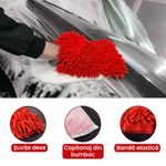 Auto si Moto - Intretinere auto - Produse curatare auto - Set Premium 18 Piese detailing auto, GlowforHome, pensule detaliere, burete aplicator, laveta microfibra, Rosu-negru - Infinity.ro