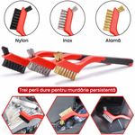 Auto si Moto - Intretinere auto - Produse curatare auto - Set Premium 18 Piese detailing auto, GlowforHome, pensule detaliere, burete aplicator, laveta microfibra, Rosu-negru - Infinity.ro
