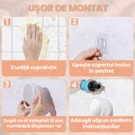 Casa si Gradina - Sanitare - Suporturi si accesorii baie - Dispensere - Dispenser automat pentru sapun lichid cu spuma, oglinda iluminata LED, GlowforHome, Senzor miscare, 1500mAh, USB-C, Alb - Infinity.ro