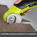 Casa si Gradina - Gradinarit si plante - Unelte gradinarit - Foarfeci gradinarit - Foarfeca electrica universala pentru taiat carton, Piele,Plastic, Textil, GlowforHome, Lama rezerva, 2000mAh, Verde Lime - Infinity.ro