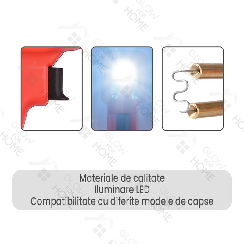 Casa si Gradina - Constructii - Scule electrice si accesorii - Pistoale de lipit - Trusa Aparat sudat plastic, GlowforHome, Pistol Profesional pentru lipit/sudat plastic, 200 capse, putere 50W, rosu - Infinity.ro
