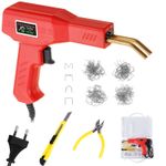 Casa si Gradina - Constructii - Scule electrice si accesorii - Pistoale de lipit - Trusa Aparat sudat plastic, GlowforHome, Pistol Profesional pentru lipit/sudat plastic, 200 capse, putere 50W, rosu - Infinity.ro