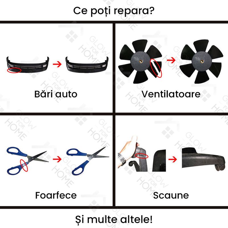 Casa si Gradina - Constructii - Scule electrice si accesorii - Accesorii pistoale de lipit - Set 500 bucati capse metalice de intarire pentru aparat sudat plastic, lipit/reparat bara auto, tip S, 0.8mm, otel - Infinity.ro