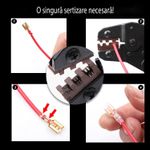 Casa si Gradina - Constructii - Scule de mana si unelte - Clesti si patenti - Kit profesional pentru sertizarea cablurilor electrice, GlowforHome, 600 conectori si protectii, cutie conectori, rosu - Infinity.ro