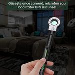 Laptop, Telefoane si Tablete - Wearables si gadgeturi - Gadgeturi - Dispozitive spionaj - Detector Aparate Spionaj si camere ascunse, GlowforHome, Microfoane, Localizatoare GPS, Reportofoane, 1-8000MHZ, negru - Infinity.ro