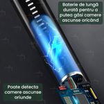 Laptop, Telefoane si Tablete - Wearables si gadgeturi - Gadgeturi - Dispozitive spionaj - Detector Aparate Spionaj si camere ascunse, GlowforHome, Microfoane, Localizatoare GPS, Reportofoane, 1-8000MHZ, negru - Infinity.ro