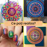 Jucarii, Copii si Bebe - Jucarii si jocuri - Jucarii & jocuri educative - Seturi de artizanat - Set trusa instrumente de pictura in puncte, GlowforHome, pentru Mandala, decoratiuni, pietre, unghii, sabloane - Infinity.ro