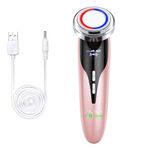 Ingrijire personala si Cosmetice - Aparate & accesorii ingrijire personala - Aparate cosmetice - Aparate intretinere si ingrijire corporala - Aparat profesional Multifunctional pentru ingrijirea fetei si intinerirea pielii 5 in 1, GlowforHome, Lifting facial,roz - Infinity.ro
